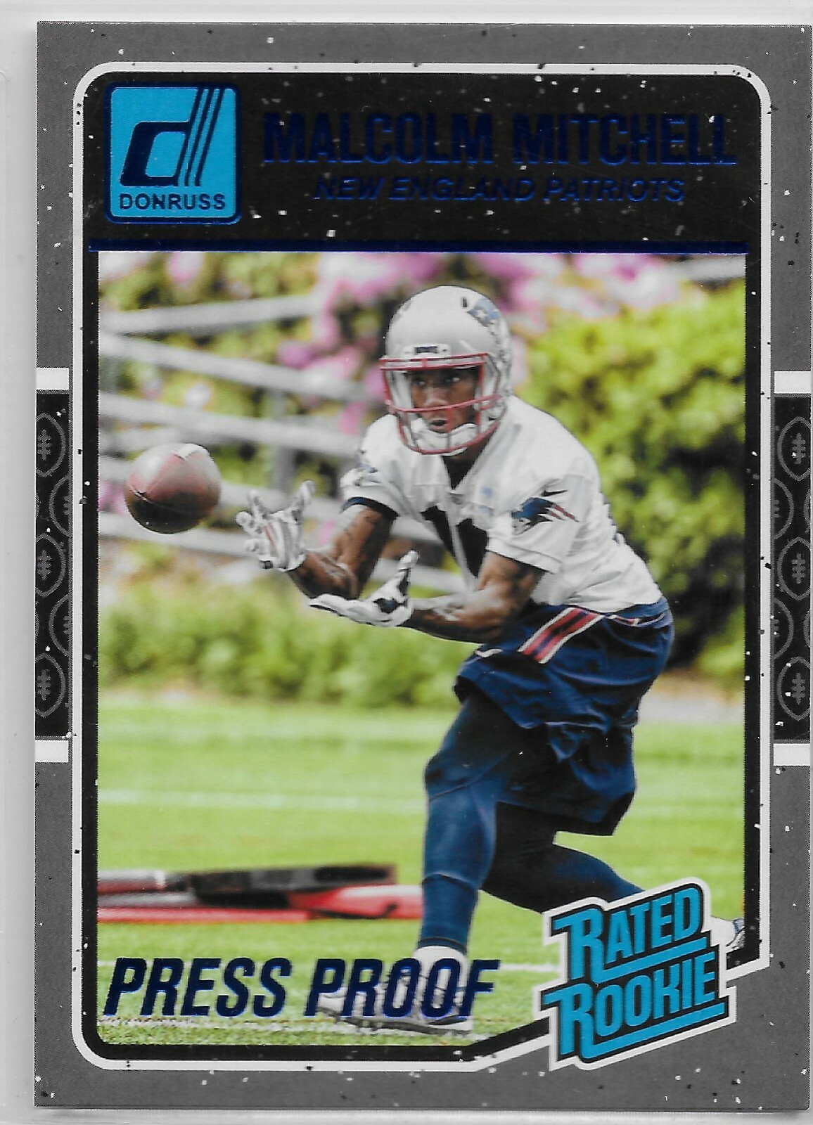 2016 Donruss Blue Press Proof #385 Malcolm Mitchell RR RC New England Patriots