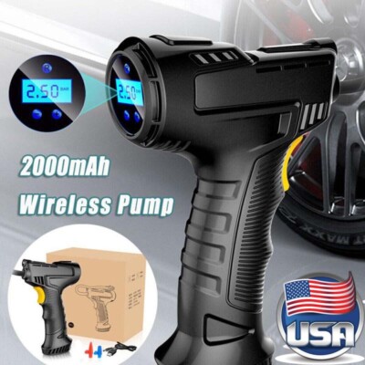 Hand Rechargeable Pump Cordless Digital Car Tire Inflator Tire Air Compressor