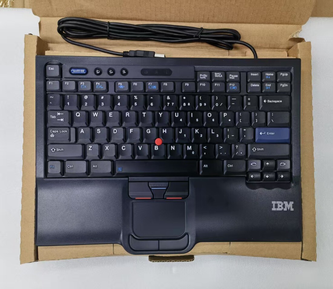 Genuine Lenovo IBM SK-8845RC USB Wired Keyboard With Trackpad - US
