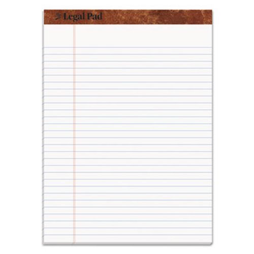 Tops Legal Pad, Legal Ruled, 8.5 x 11.75, White, 50 Sheets/Pad, Each