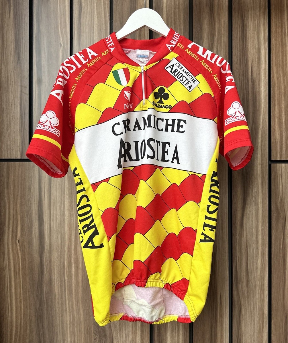 Vintage Colnago Ceramiche Ariostea Nalini Cycling Napoleone Shirt Men's  Size