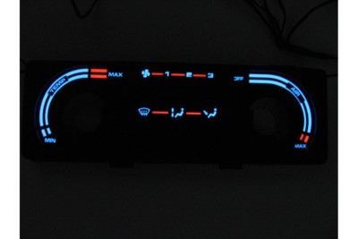 Fiat Uno - Heater control panel glow gauge plasma dials tachoscheibe glow shift 