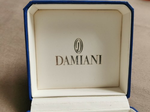Damiani Vintage Blu Leder Halskette Schmuckschatulle guter Zustand - Bild 5 von 8