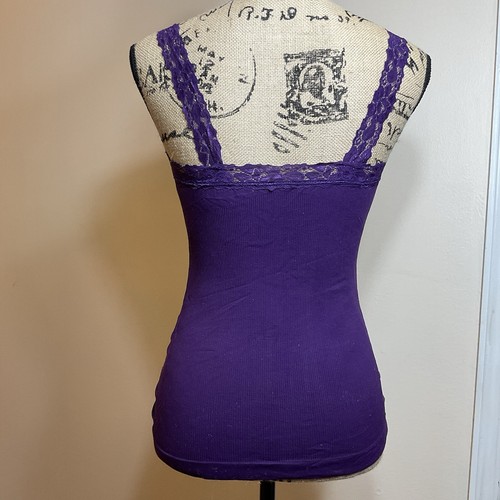 Y2K Babydoll Tank Top Trägertop XS - Small Lila - Bild 4 von 10