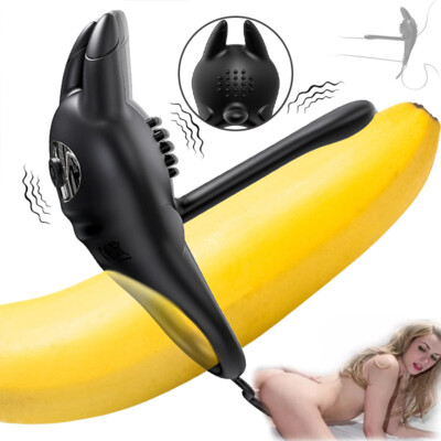 Male Vibrating Cock Ring Waterproof Penis Vibrator Couple Sex-Toy Clit  Orgasm | eBay
