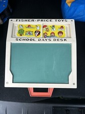 Original 1972 Fisher Price School Days Portable Play Desk Vintage