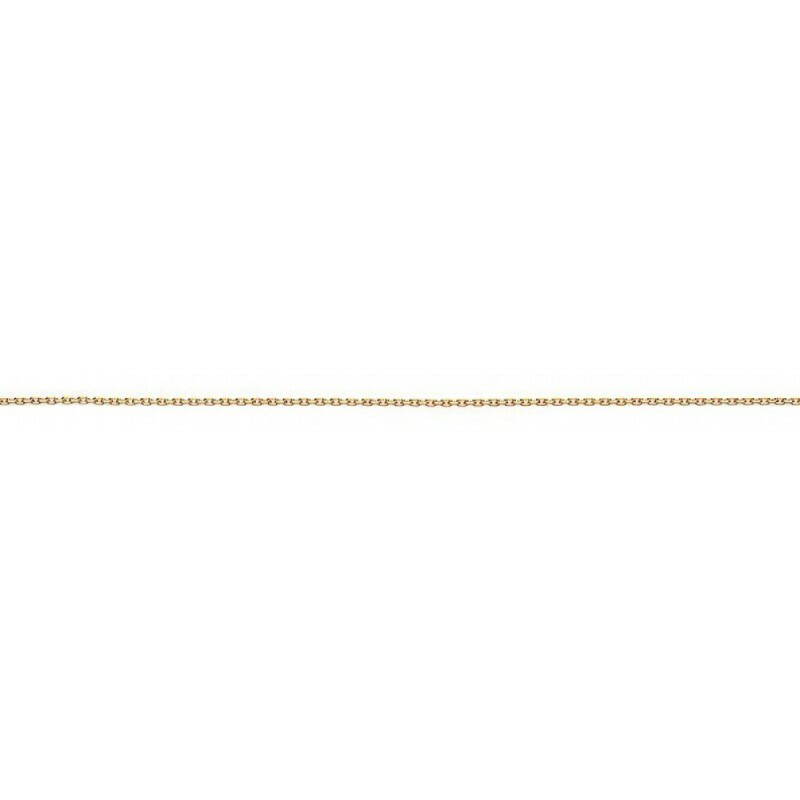 Chaîne 45cm plaqué or 18 carats 750/000 maille forçat limée de haute bijouterie