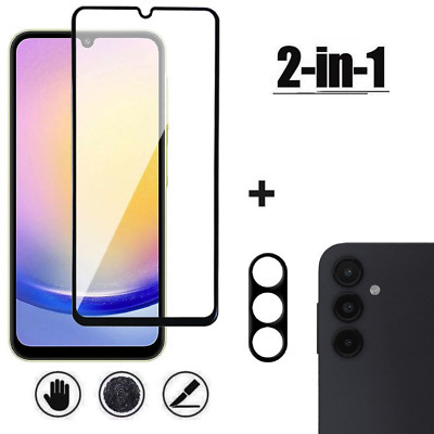Panzerfolie aus Echtglas Display und Kamera Schutzglas für Samsung Galaxy A15 5G