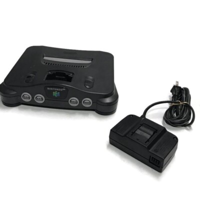 Genuine Original Nintendo 64 N64 Console & Power Adapter NUS-001