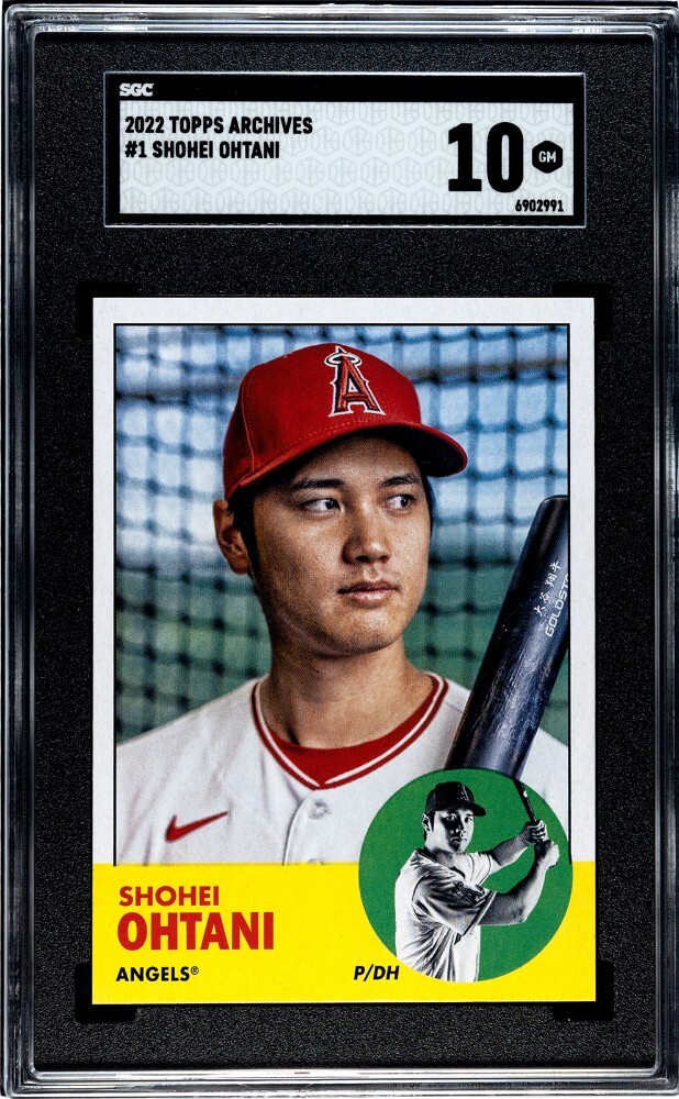 2022 Topps Archives #1 Shohei Ohtani SGC 10 GEM MINT Dodgers