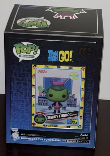 Funko POP! Digital Teen Titans Go Freddy Funko As Beast Boy LE2500 - Foto 2 di 4