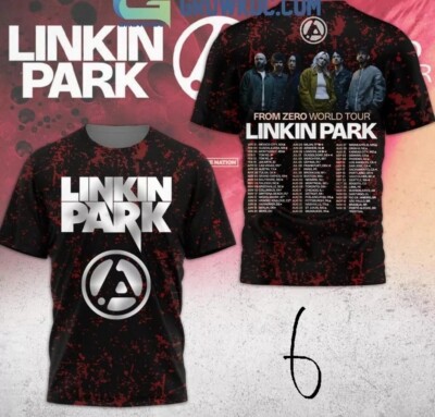 Linkin Park 2025 Tour Date 3D Printed T-Shirt All Size S-5XL Gift