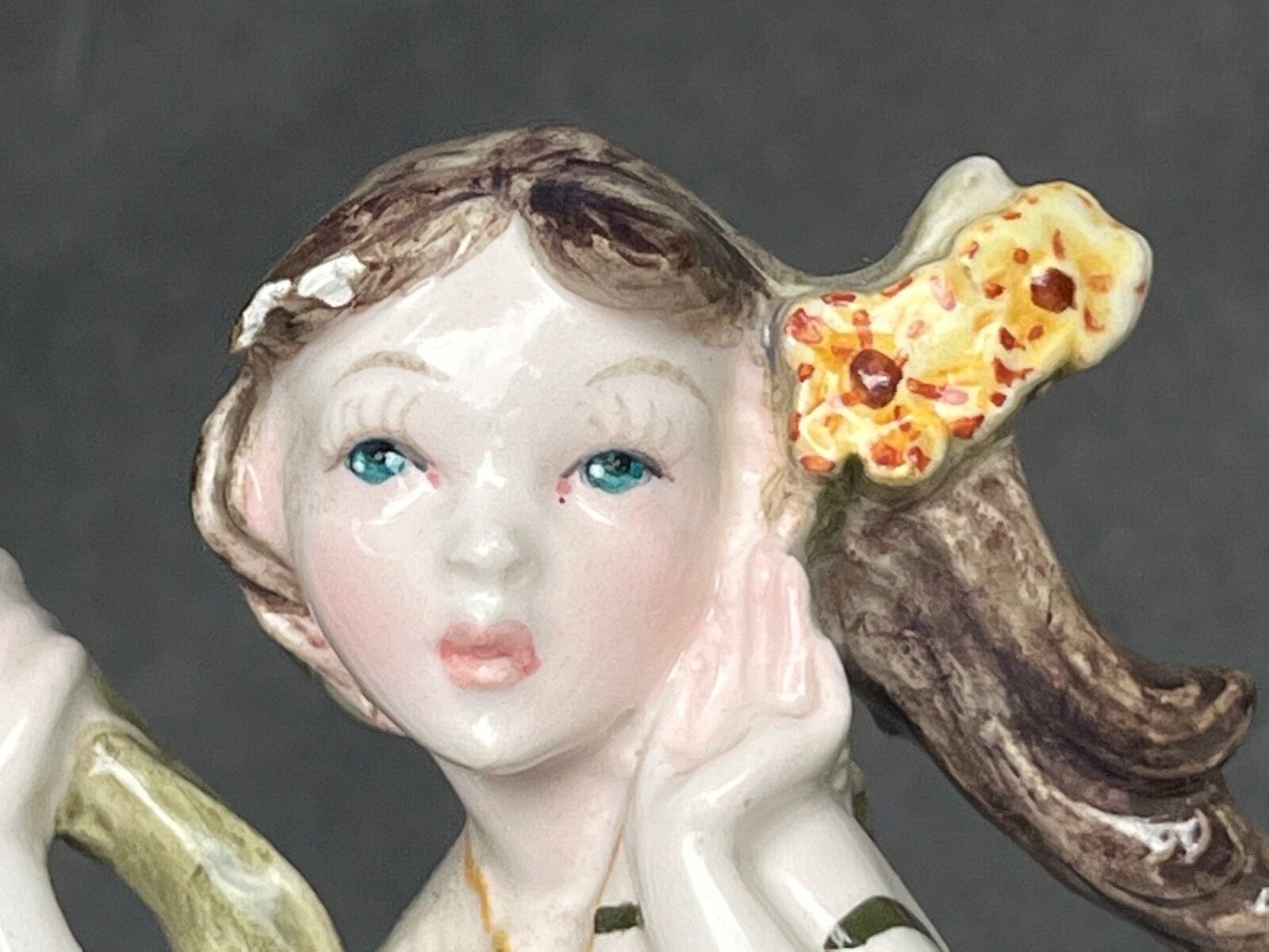 LOT 2 Italy Porcelain Lady Figurine Modello Depositato Italy sculptures