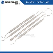 Stainless Steel Surgical Wax Carving Tools Set Dentist Teeth Clean 4 Pcs PR-313