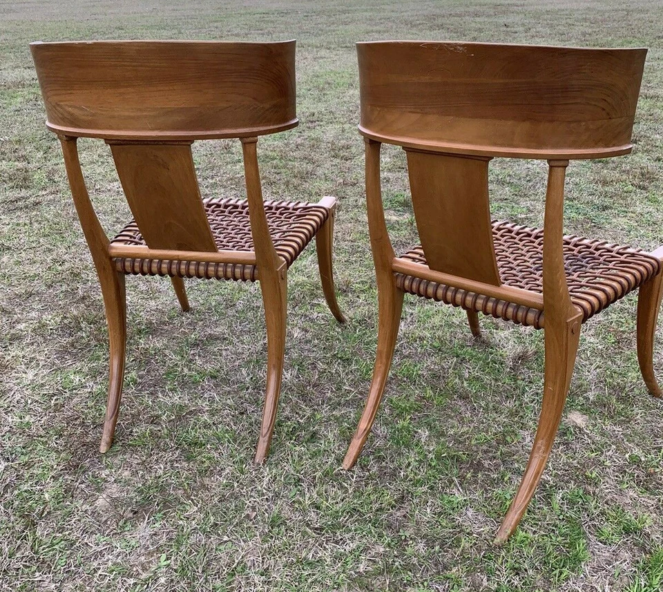 Пара стульев Klismos, разработанных T.H. Robsjohn-Gibbings для Афинских Сардис - Изображение 3 из 4