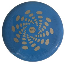 Blue Color Hard Cover Flying Disc frisbee Fast Speed Throw.
