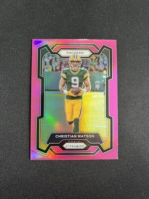 Christian Watson 2023 Prizm Pink #107 Packers