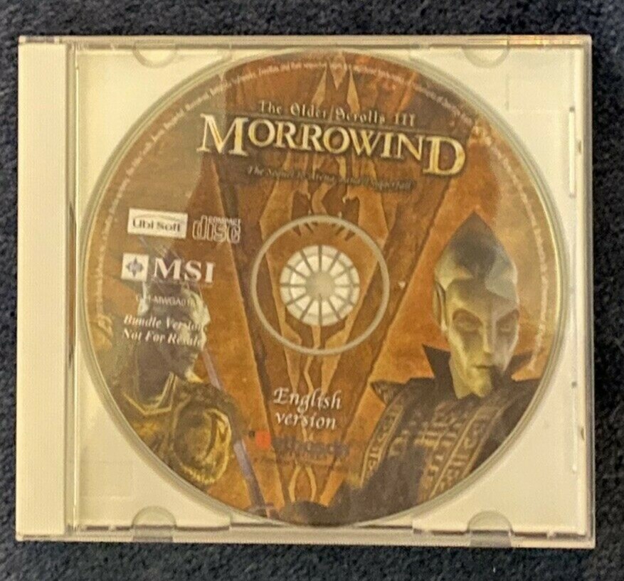 The Elder Scrolls III Morrowind For PC Disc Only Vintage Computer