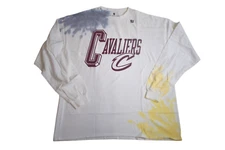 Junk Food Mens NBA Cleveland Cavaliers Long Sleeve Tie Dye Shirt New S-3XL