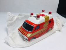 AFX AURORA DODGE RESCUE Van Body NEW Red/Gold in Factory tissue Case Fresh