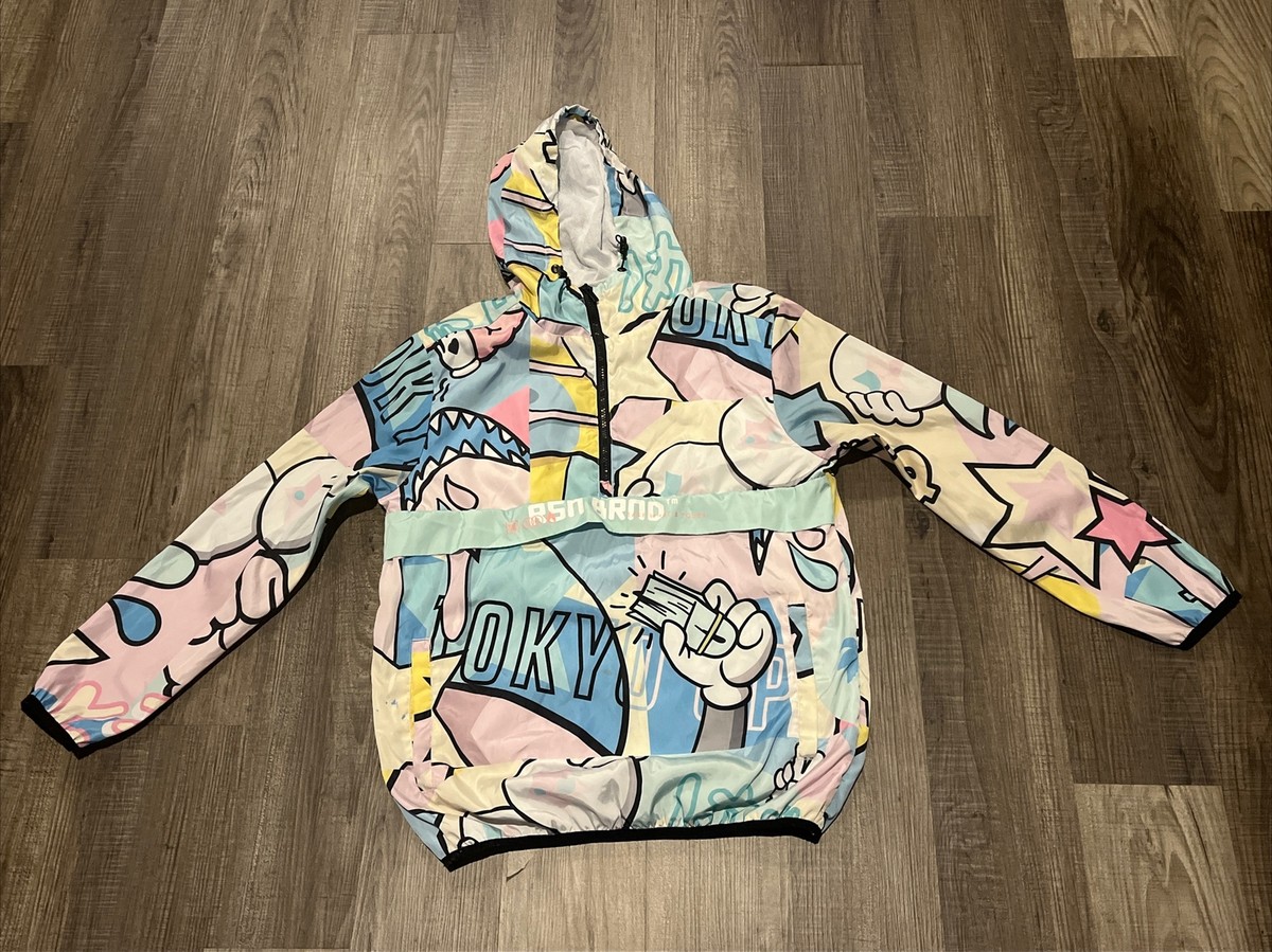 Reason Clothing Brand RELAX ANORAK Size M Multicolor Wind Breaker 