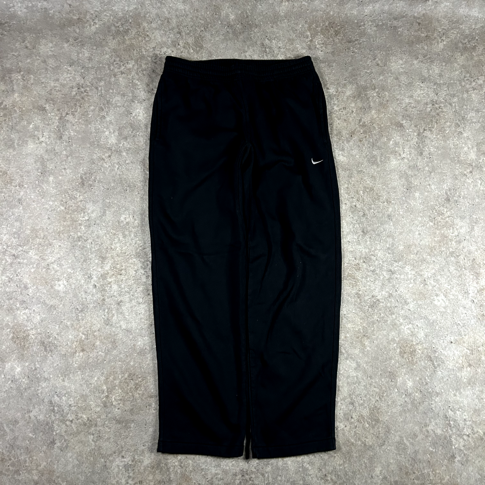 Nike Joggers Mens Large Black Tracksuit Bottoms Sports Sweatpants Swoosh Y2K-image