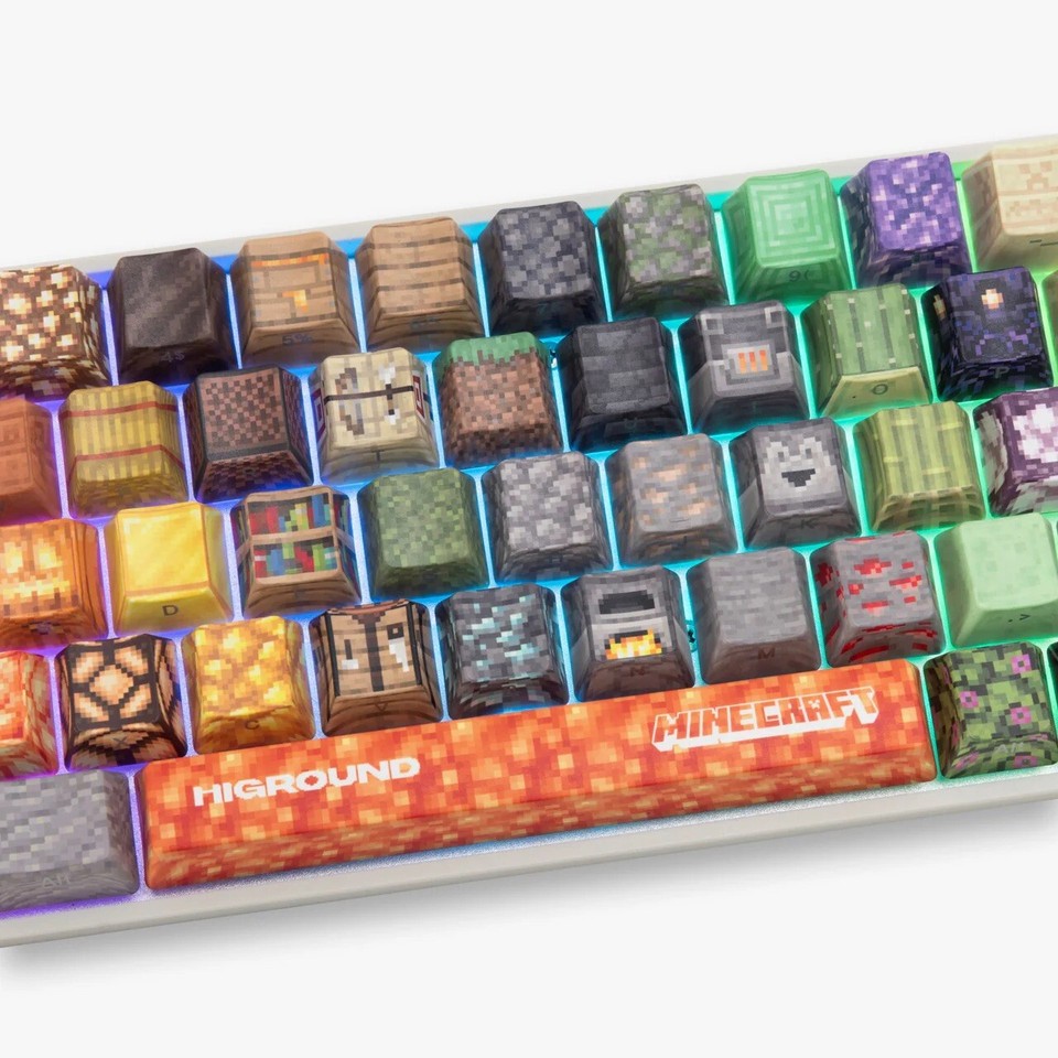 Higround x Minecraft Base 65 Keyboard Blocky LIMITED EDITION + SOLD