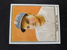 1941 Play Ball Reprint Baseball Card # 1 Eddie Miller - Boston Bees (NM)