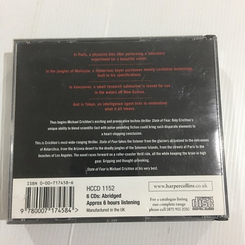 State of Fear by Michael Crichton (Audio CD, 2004) Audio Book - Picture 3 of 6