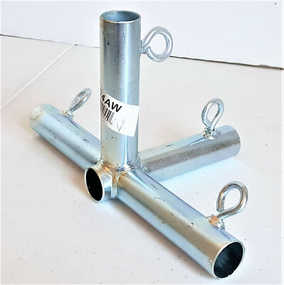 4 Way Flat Edge Slider Canopy Fitting Carport Garden (F04A) 3/4'' pipe