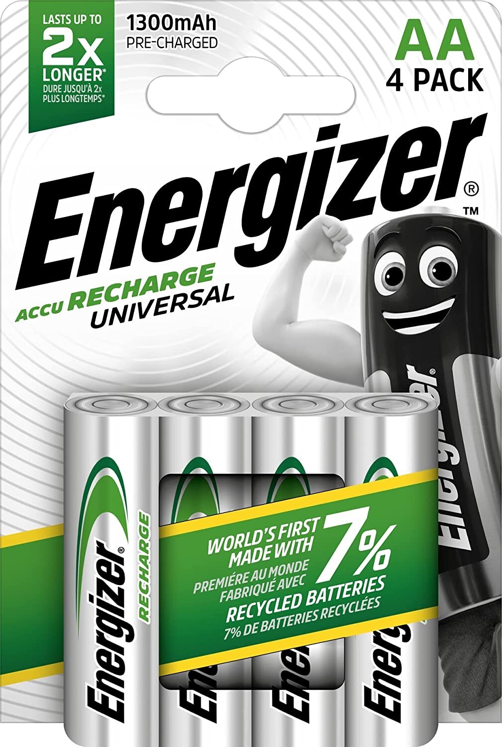 Energizer® S625 Recharge Universal Aa Batteries 1300 Mah (Pack 4) - Image 4