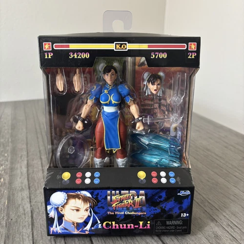 Jada Toys Ultra Street Fighter II 6" CHUN-LI Final Challengers Chun Li NEW MIB