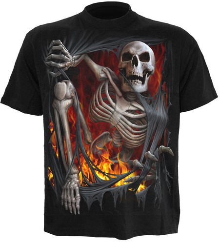 T-shirt/Top horror/skeleton/metal 
