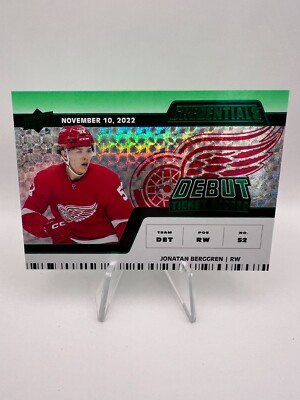 Jonatan Berggren - 2022-23 Credentials Debut TIcket Access #183 Green /25 RC SSP
