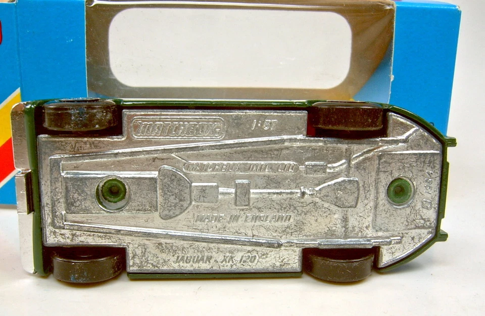 Matchbox Superfast Nr. 22E Jaguar XK 120 d'grün Made in England top in Box - Bild 4 von 4