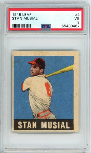 1948 Leaf Stan Musial Rookie #4 PSA 3 P1388