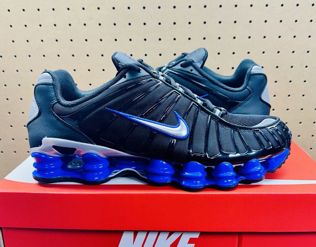 NEW Nike Shox TL Shoes Black Racer Blue Metallic Silver CN0151-004