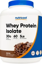 Whey Protein Isolate (Mocha) 5LBS - Gluten Free & Non-Gmo