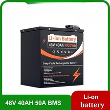 48V 50Ah Lithium Pack 12V 24V 100Ah LifePo4 Battery 2000W 1500W Motorcycle/Trike