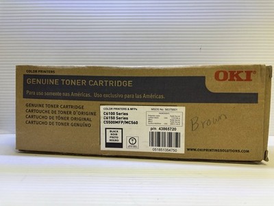 Oki 43865720 Genuine OEM Black Toner Cartridge C6100 C6150 C5500MFP MC560