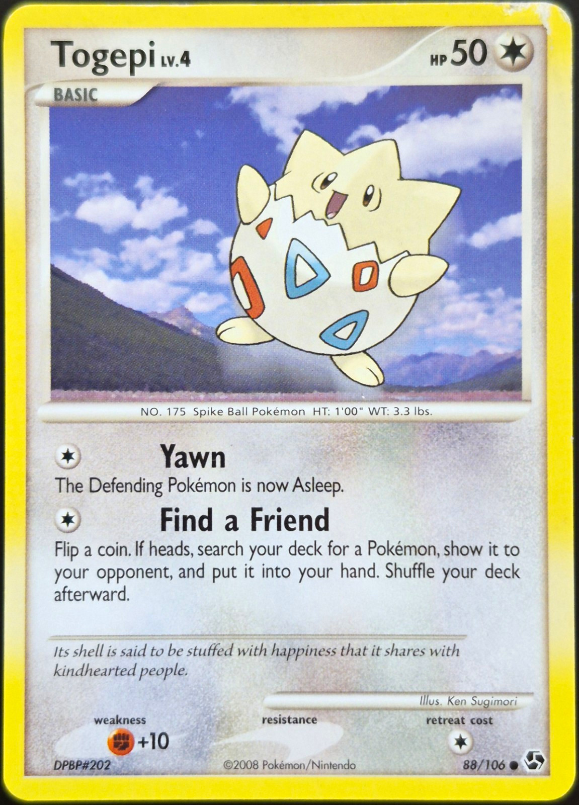 Togepi - 88/106 - Great Encounters - Common - Pokémon (MP)
