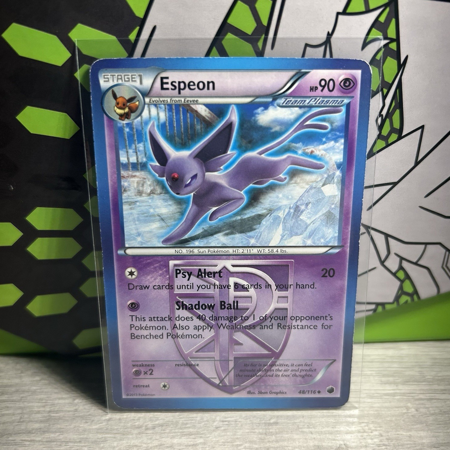 Espeon 48/116 Plasma Freeze Team Plasma Regular EN Pokemon Card TCG