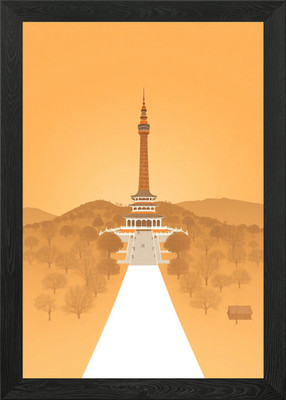 Seoul Namsan Turm Gerahmtes Wandbild Poster Druck Bild