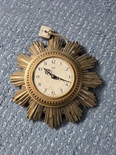 A Lovely  Vintage  SMITHS  Sunburst Wall Clock