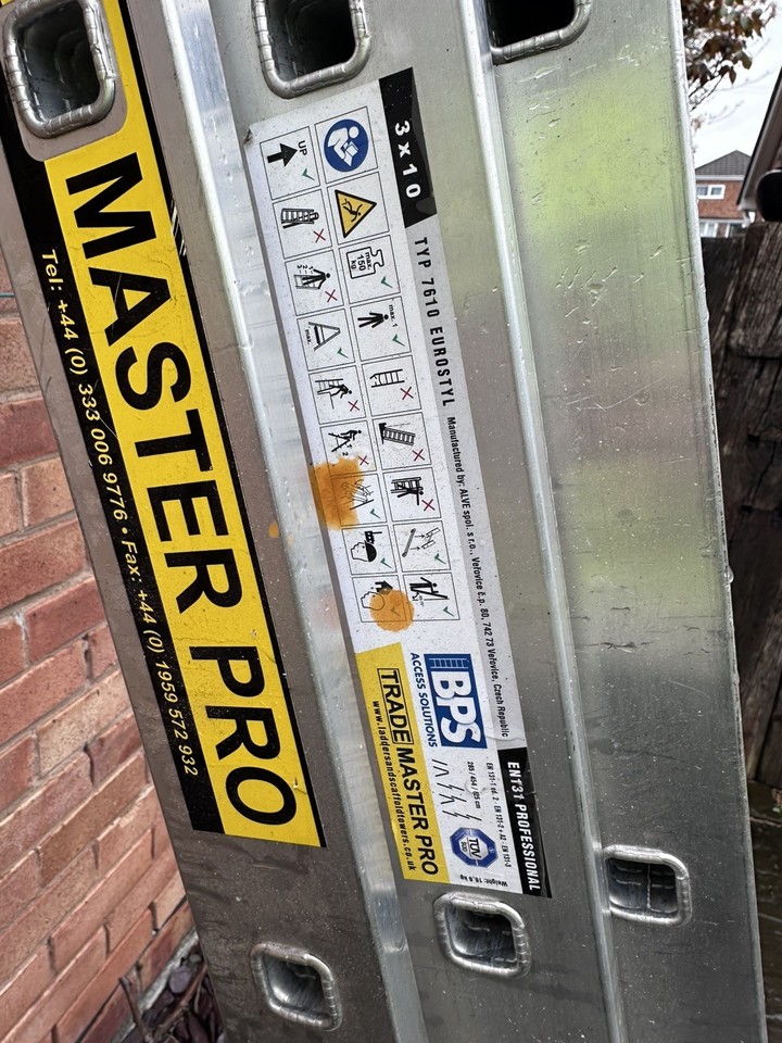 Trade Master Pro® 3 Section Combination Ladder 3-10 rung | eBay UK