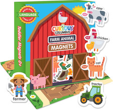 Fridge Magnets for Toddlers 1-3 Year Olds Farm Animal Refrigerator Magnets for