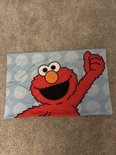 Sesame Street Standard Size Double Sided Pillowcase Elmo And Cookie Monster