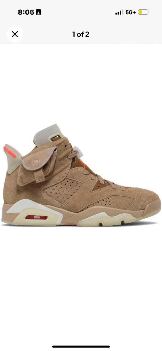 Jordan 6 Retro x Travis Scott Mid British Khaki for Sale
