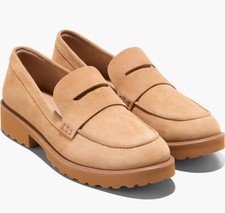 Women's LOAFERS Cole Haan Gwendolyn Penny Loafer - BROWN/ BISCUIT SUEDE