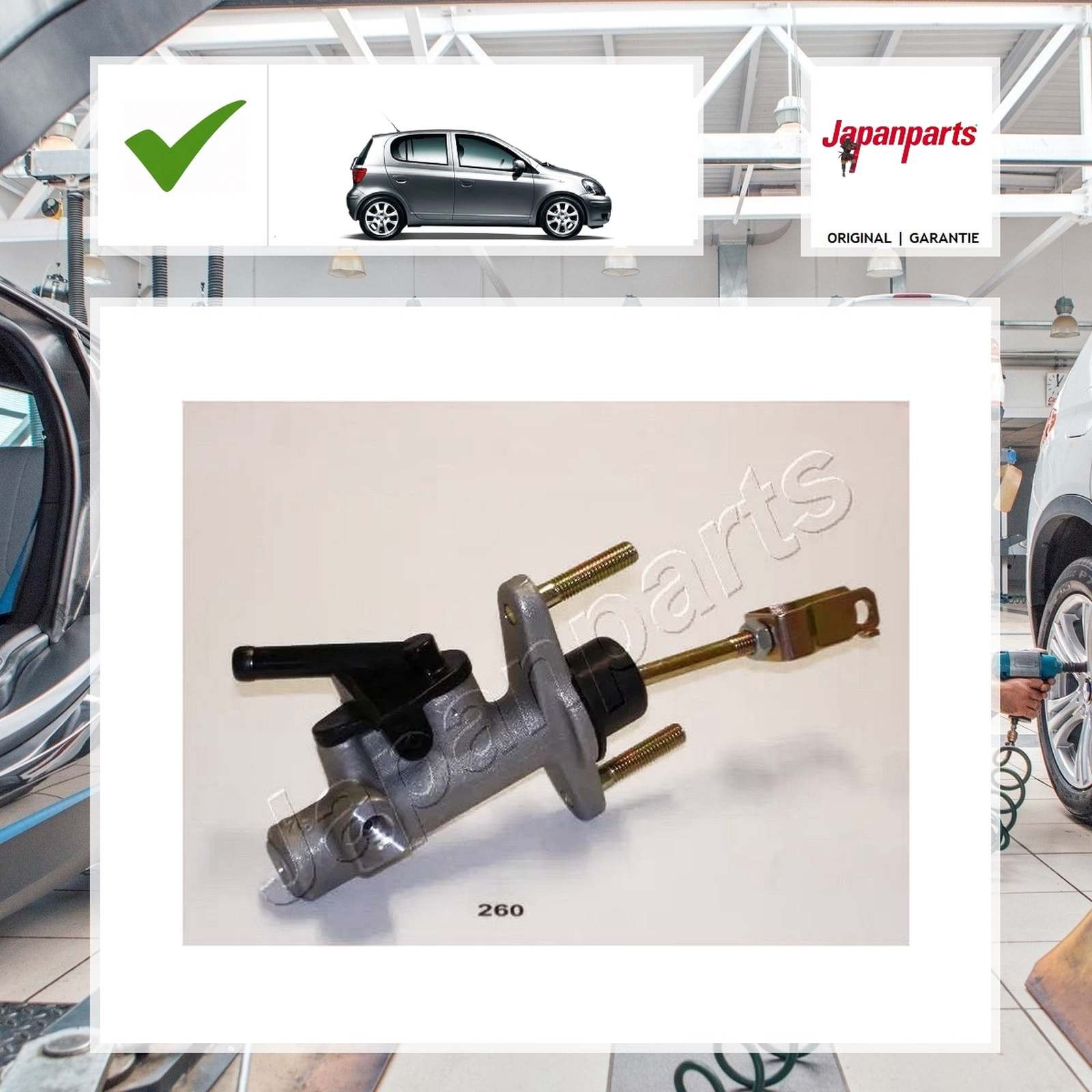 Geberzylinder, Kupplung Japanparts für Toyota Yaris _P1_ 1.0 (SCP10_)